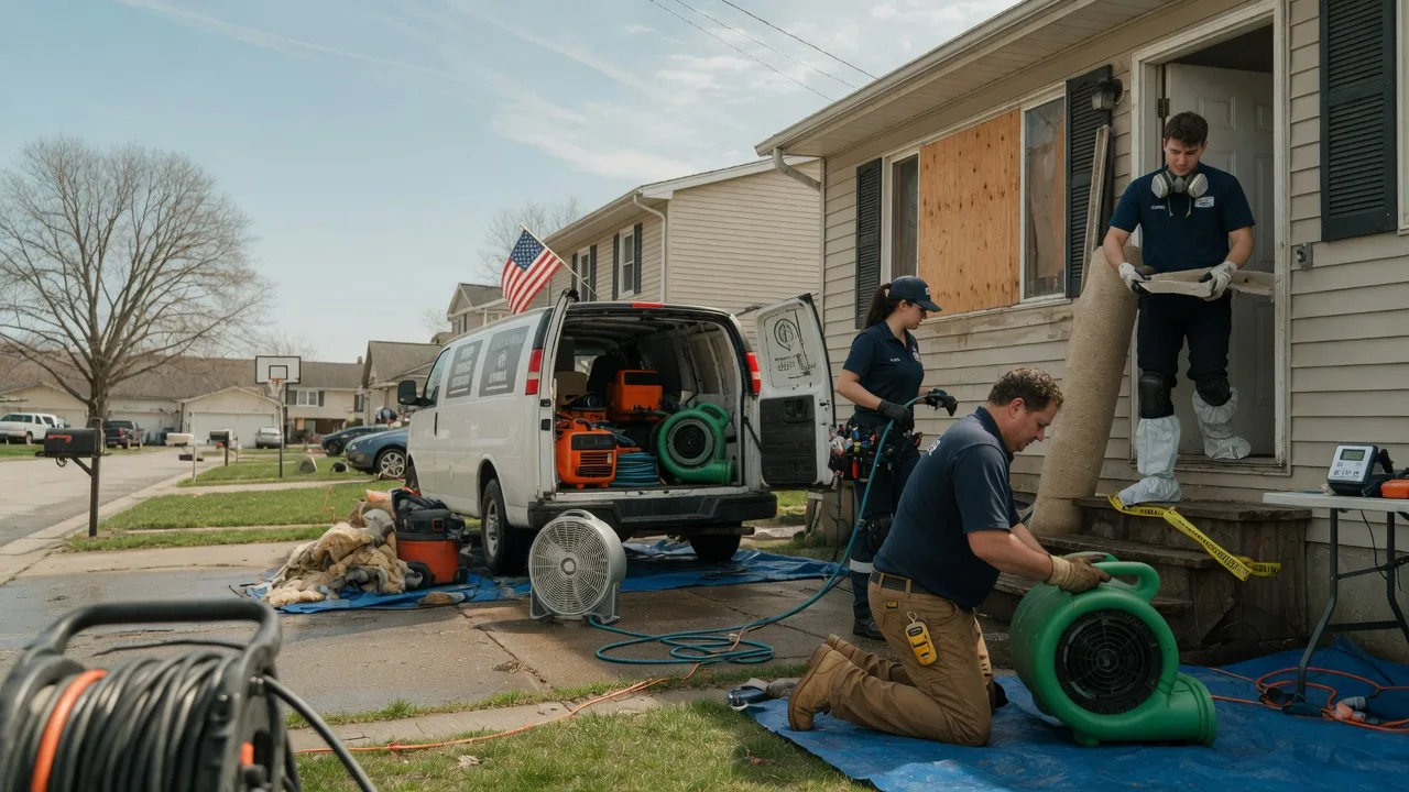 Water Damage Restoration in Burdett, KS near me